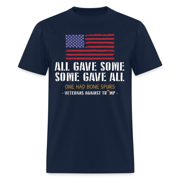 All Gave Some Veterans Against Trump T Shirt - 3 - navy