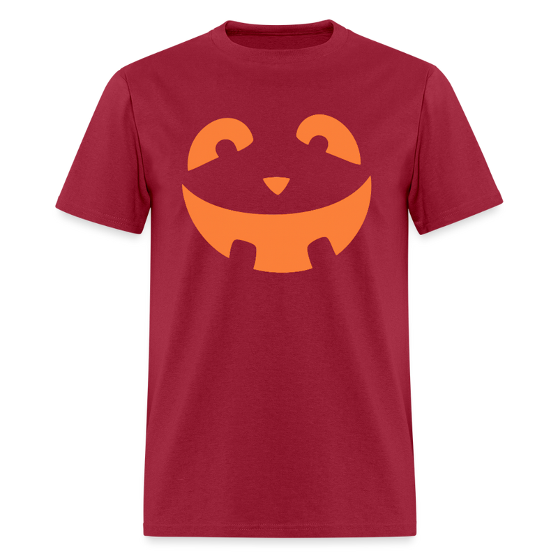 Pumpkin Faces Halloween T Shirt - 3 - dark red