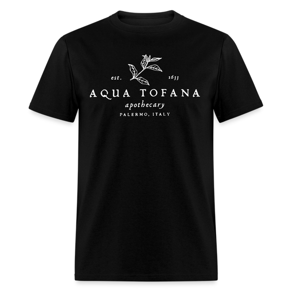 Aqua Tofana Apothecary T Shirt - black