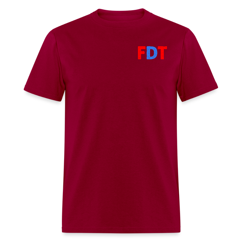 FDT Trump Is Elon's B*tch T Shirt - dark red