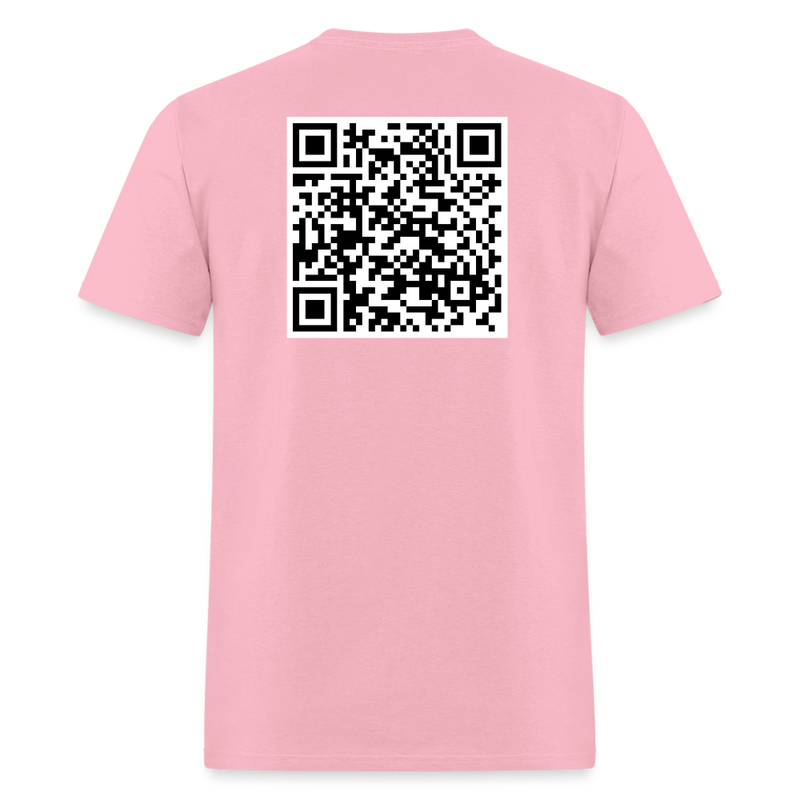 Matthew 6:5-13 Verse QR Code T Shirt - pink