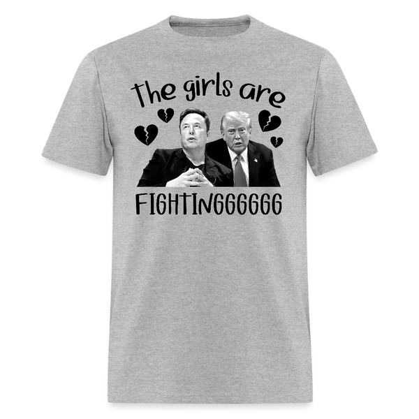 The Girls Are Fightingggggg T Shirt - heather gray