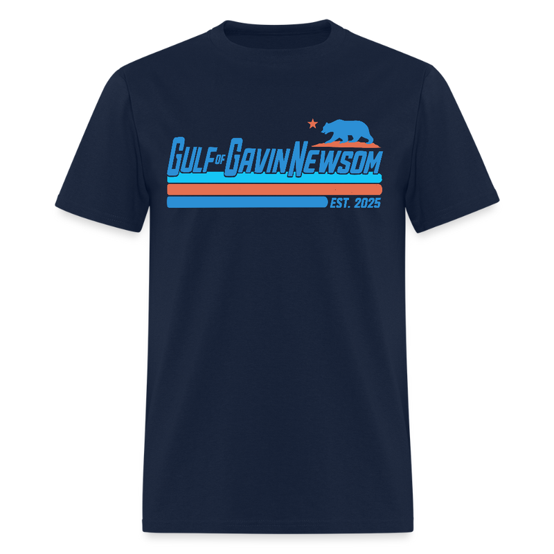 Gulf Of Gavin Newsom Est. 2025 T Shirt - navy