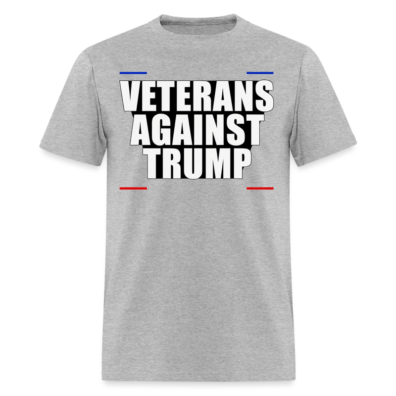 Veterans Againts Trump T Shirt - 5 - heather gray