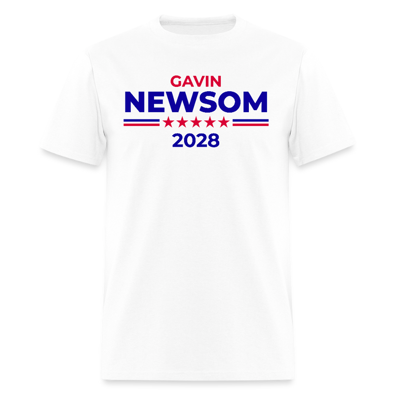 Gavin Newsom 2028 T Shirt - white