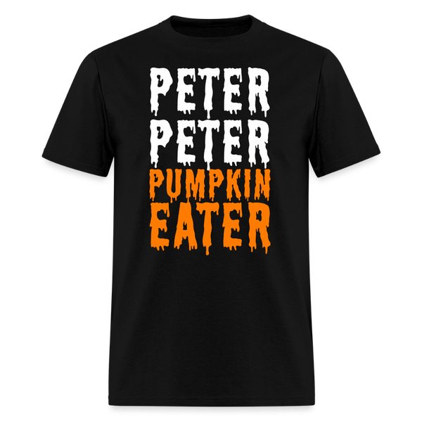 Peter Peter Pumpkin Eater Halloween T Shirt - black