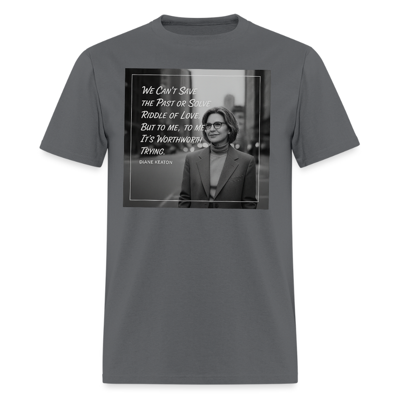 Diane Keaton T Shirt - 15 - charcoal