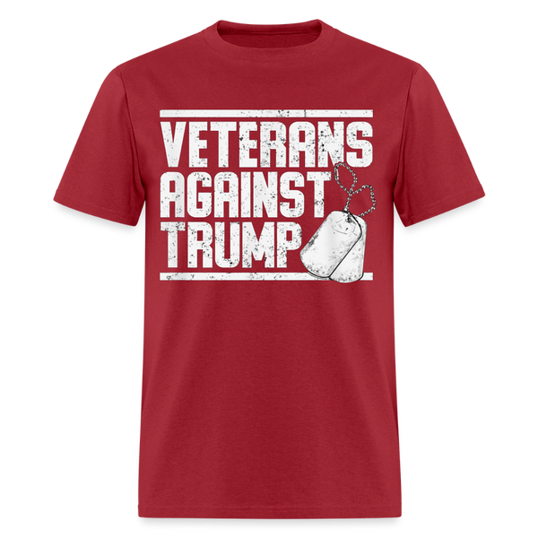 Veterans Againts Trump T Shirt - 2 - dark red