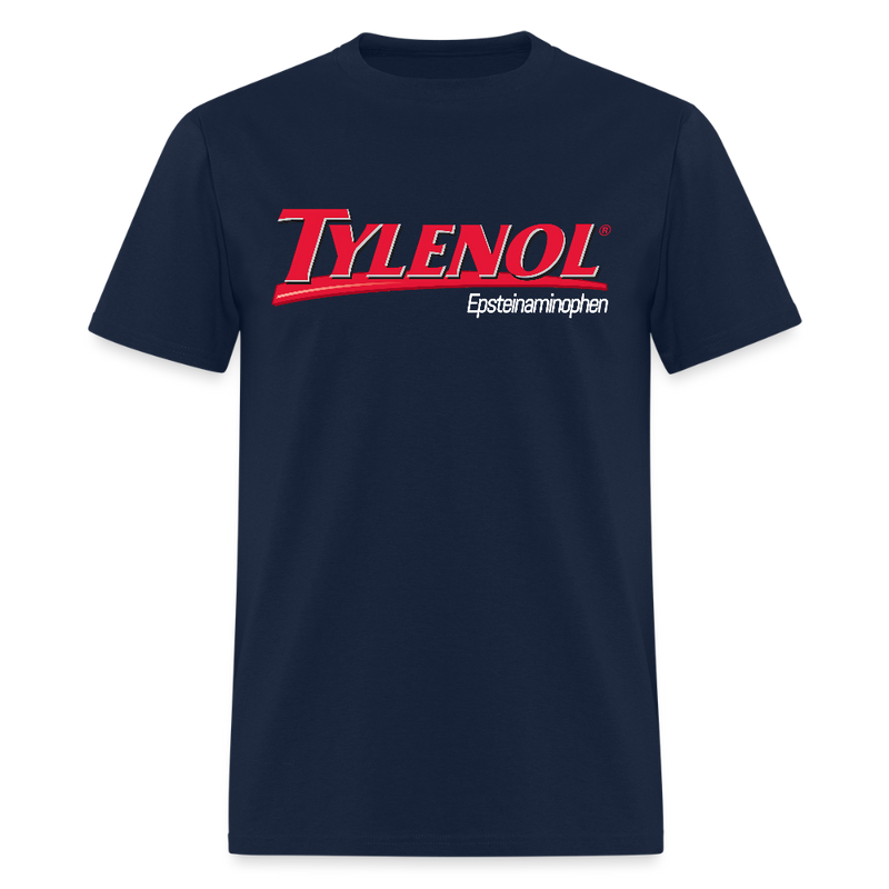 Tylenol Epsteinaminophen Black T Shirt - navy