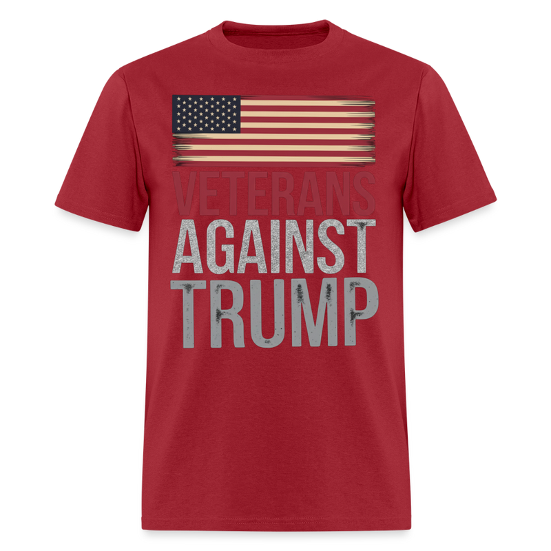 Veterans Againts Trump T Shirt - 18 - dark red