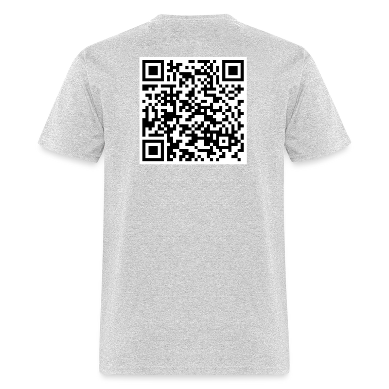 Matthew 6:5-13 Verse QR Code T Shirt - heather gray