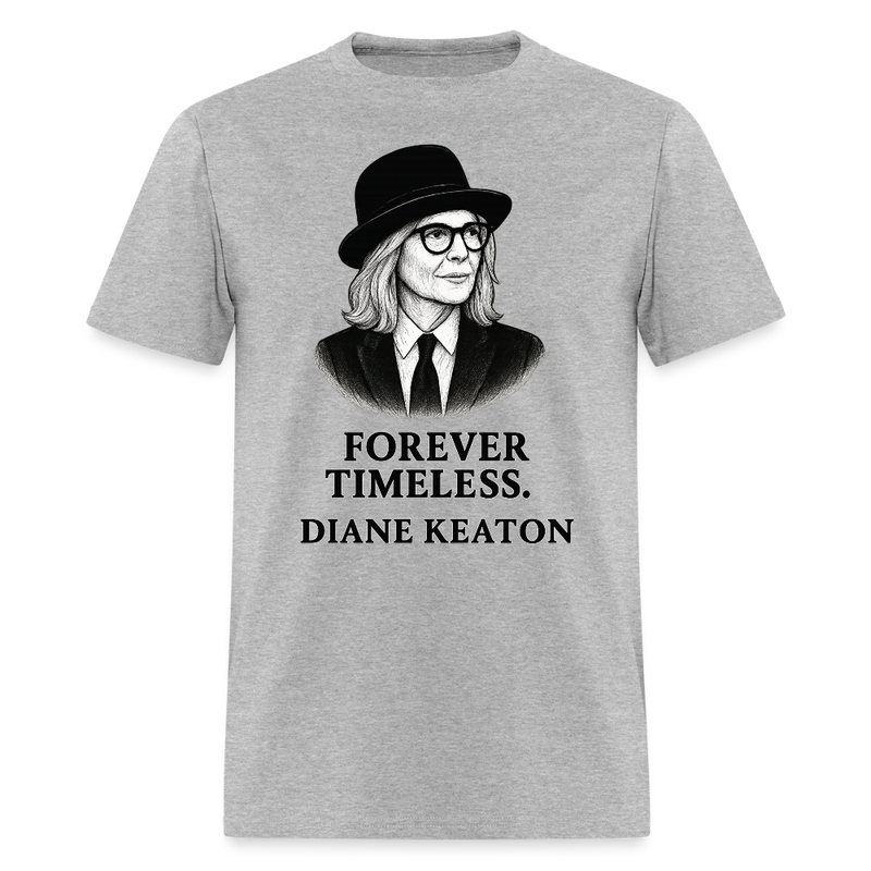 Diane Keaton T Shirt - 9 - heather gray