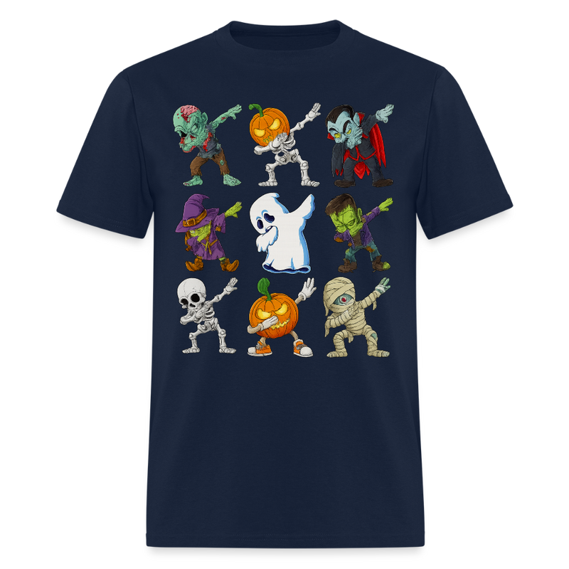 Dabbing Halloween Boys Halloween T Shirt - navy