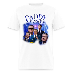 Daddy Newsom California Governor T Shirt - white