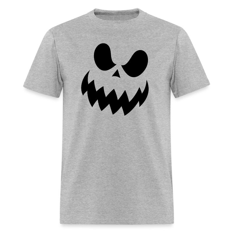 Pumpkin Faces Halloween T Shirt - 5 - heather gray