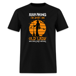 Assuming I'm Just An Old Lady Halloween T Shirt - black