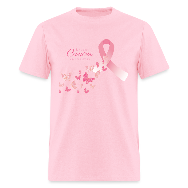 Butterfly Breast Cancer Awareness Month T Shirt - pink