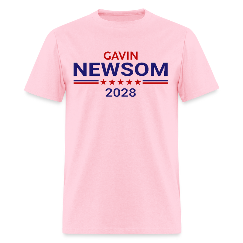 Gavin Newsom 2028 President T Shirt - pink
