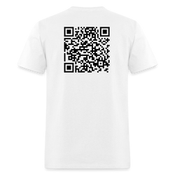 When Jesus Once Said Verse QR Code T Shirt - white