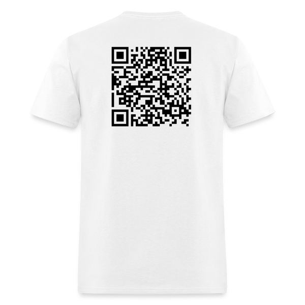 When Jesus Once Said Verse QR Code T Shirt - white