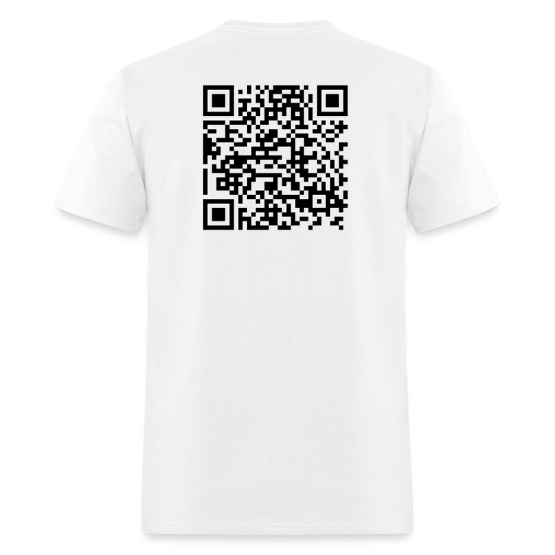 When Jesus Once Said Verse QR Code T Shirt - white