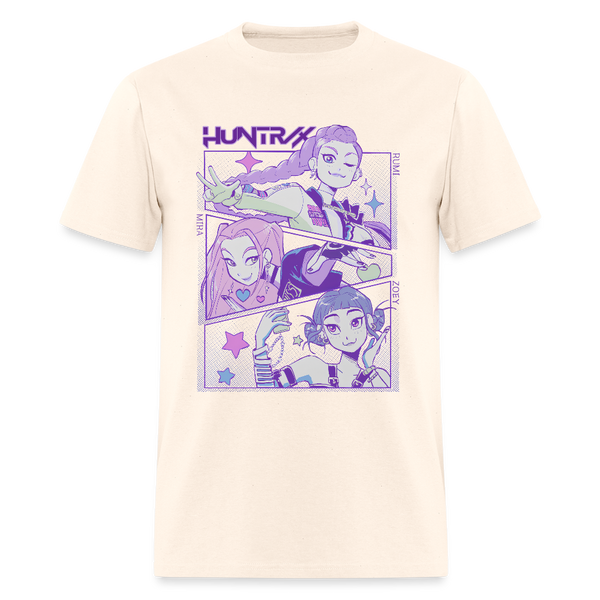Kpop Demon Hunters Purple Huntrix Mira Rumi Joey T Shirt - natural