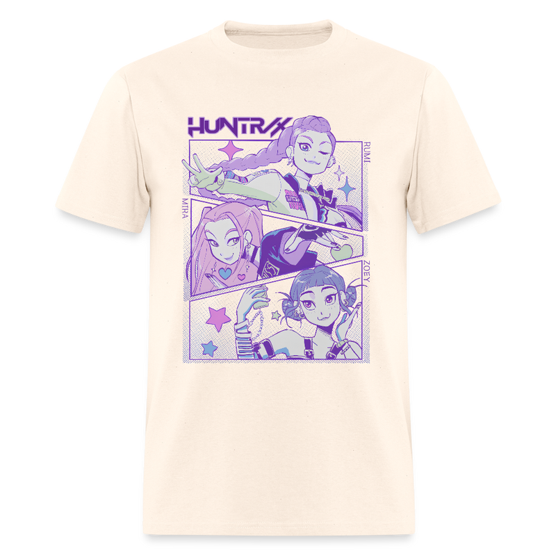 Kpop Demon Hunters Purple Huntrix Mira Rumi Joey T Shirt - natural