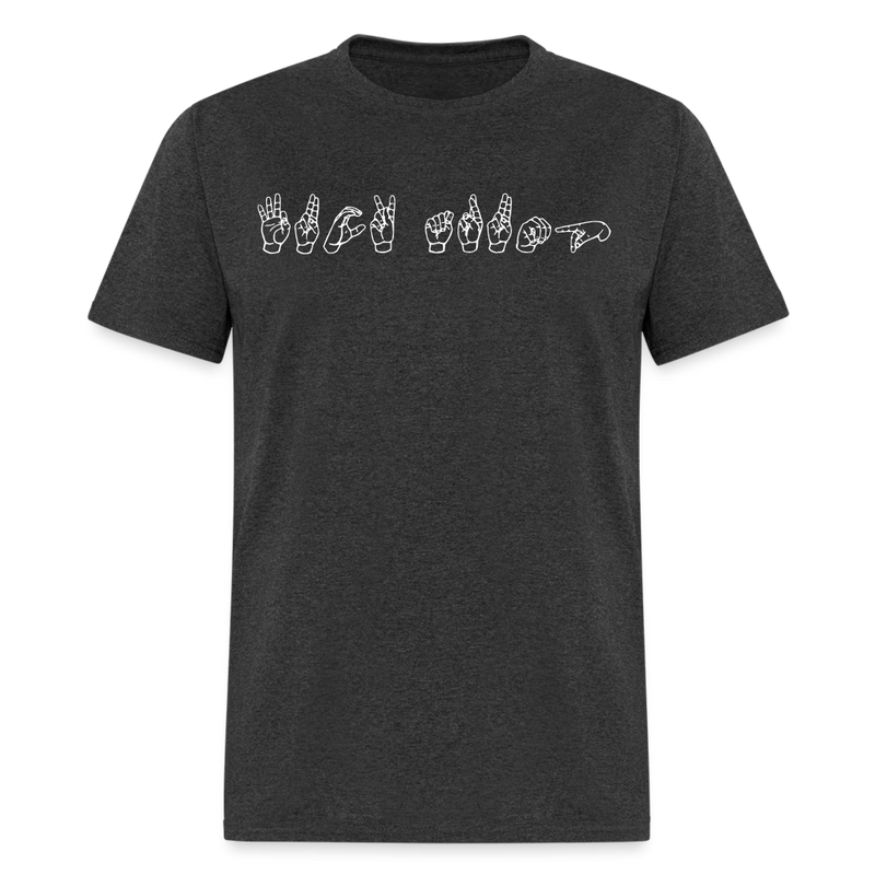 Anti-Trump ASL T Shirt - heather black