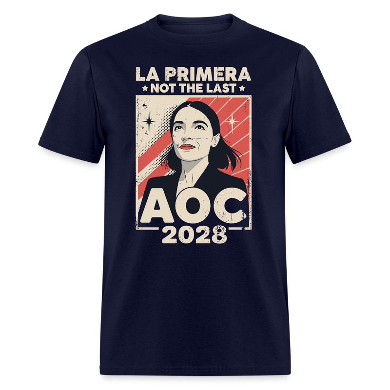 La Primera Not the Last AOC 2028 T Shirt - navy