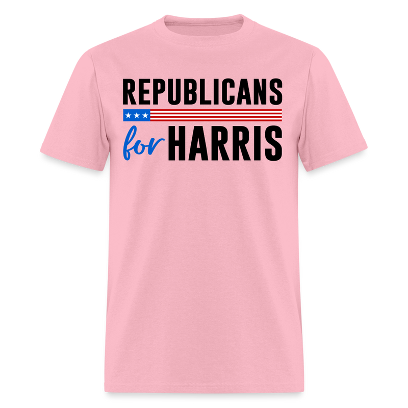 Republicans For Harris White T Shirt - pink