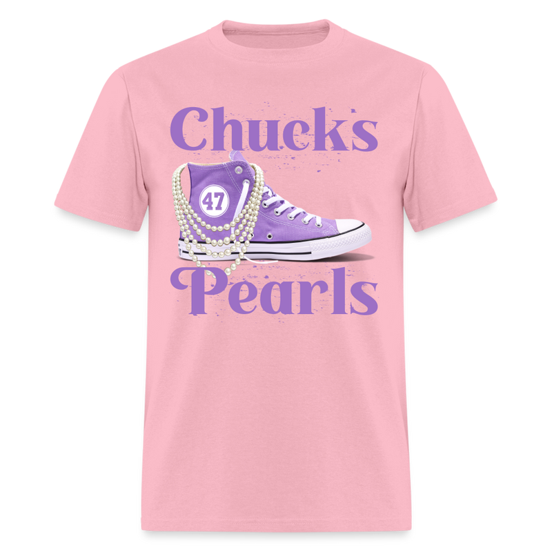 Chucks & Pearls 47 T Shirt - pink