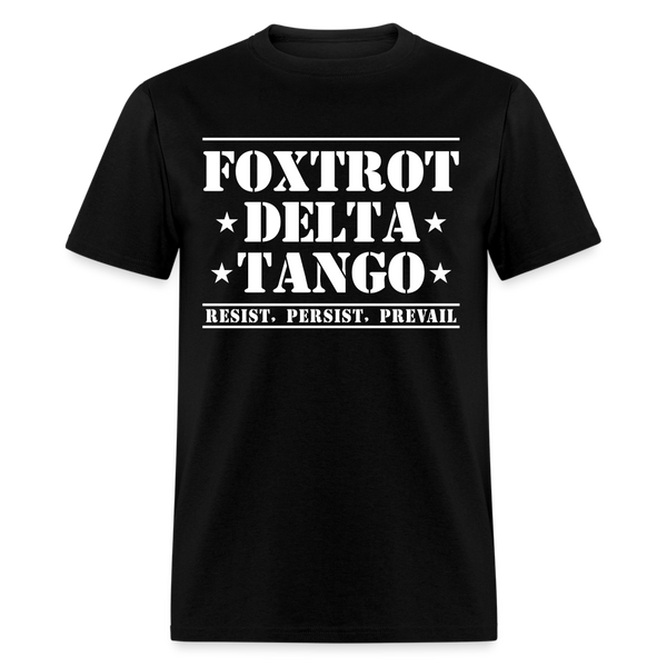Foxtrot Delta Tango T Shirt - black