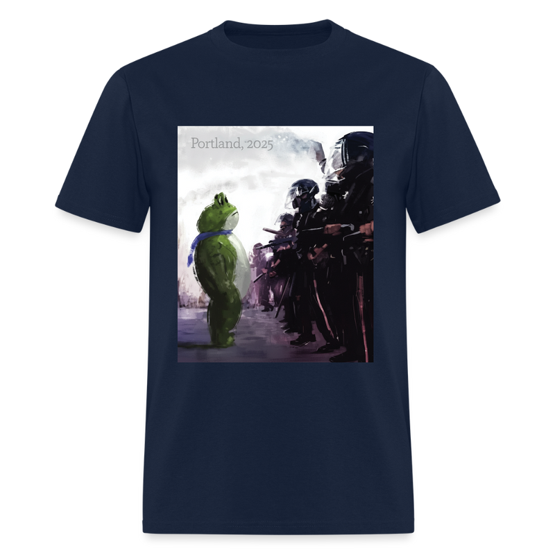 Brave Portland Frog T Shirt - navy