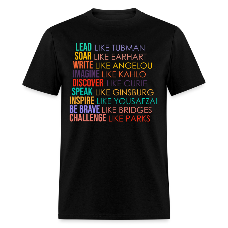 Lead Soar Write Inspire T Shirt - black