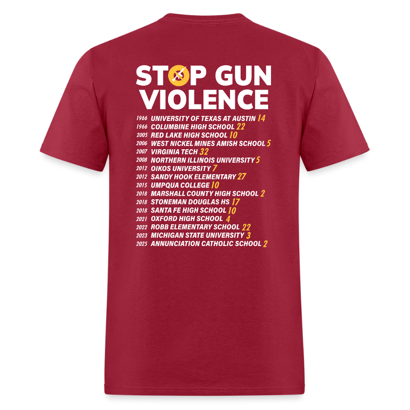 Protect Our Kids Gun Reform Now T Shirt - dark red