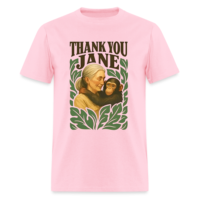 Thank You Jane Goodall RIP T Shirt - pink