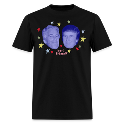 Retro Jeffrey Epstein and Donald Trump Best Friends T Shirt - black