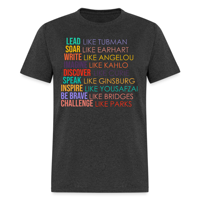 Lead Soar Write Inspire T Shirt - heather black