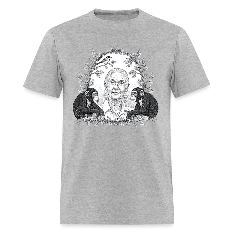 RIP Jane Goodall T Shirt - 3 - heather gray