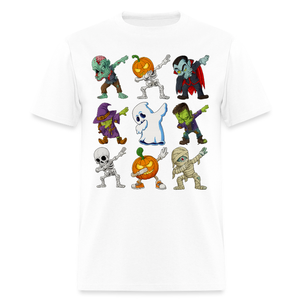 Dabbing Halloween Boys Halloween T Shirt - white