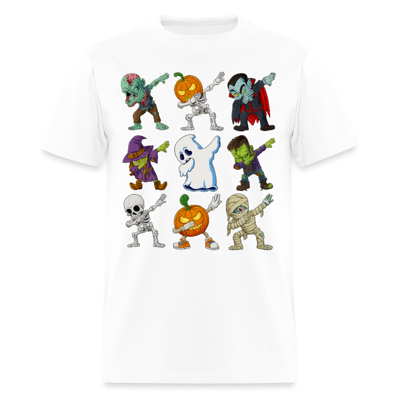 Dabbing Halloween Boys Halloween T Shirt - white