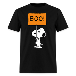 Snoopy Boo Halloween T Shirt - black