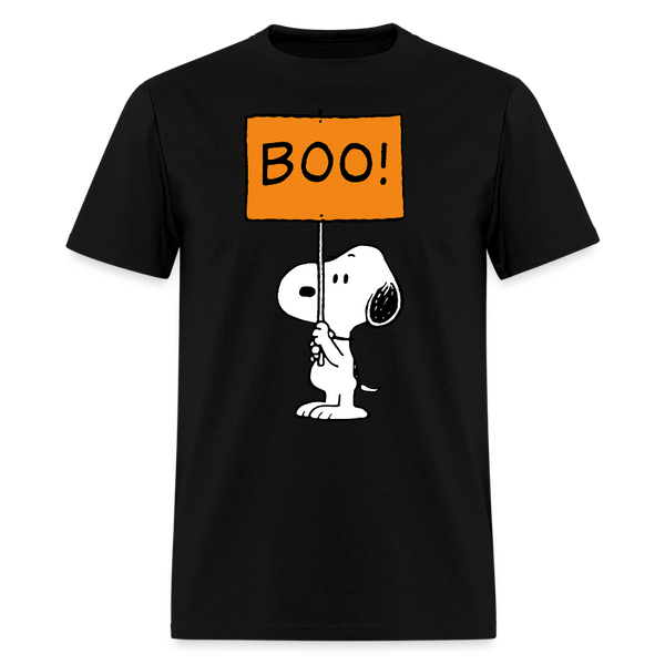 Snoopy Boo Halloween T Shirt - black