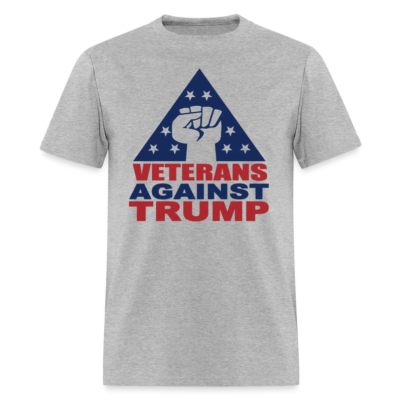 Veterans Againts Trump T Shirt - 10 - heather gray