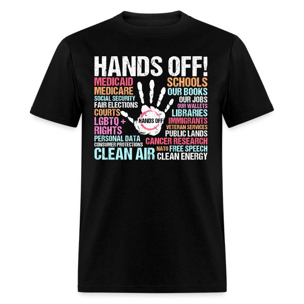 Hands Off T Shirt - 2 - black
