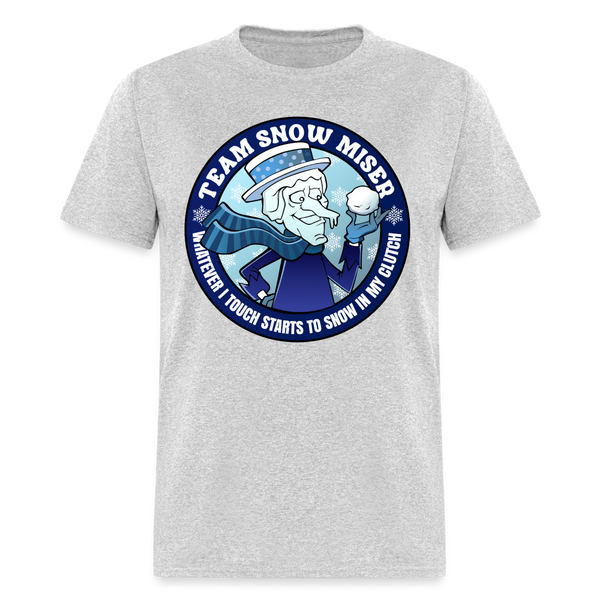 Team Snow Miser T Shirt - heather gray
