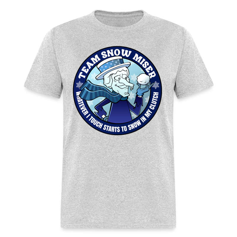 Team Snow Miser T Shirt - heather gray