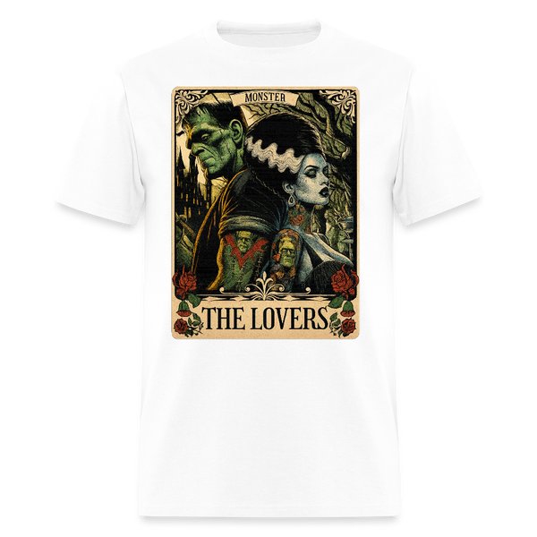 Frankenstein and The Bride Halloween T Shirt - white