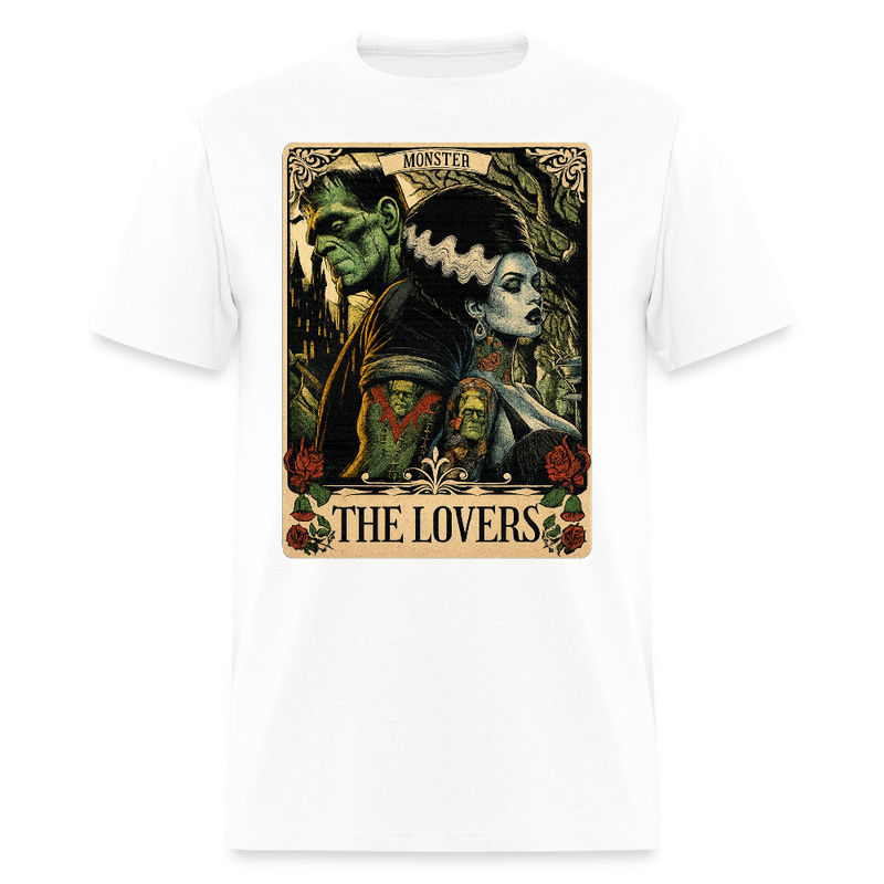 Frankenstein and The Bride Halloween T Shirt - white