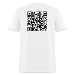 Matthew 6:5-13 Verse QR Code T Shirt - white
